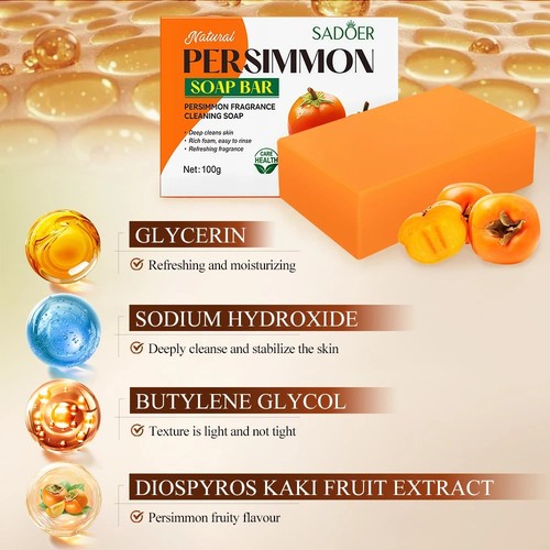 Kaori persimmon soap - persimmon, bar