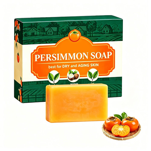 Kaori persimmon soap - persimmon, green